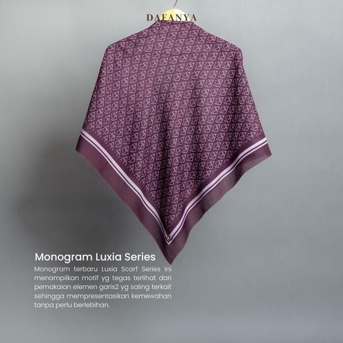 - Luxia Series Jilbab Motif Mm Kerudung Segi Empat Hijab Scarf bahan Voal Laser Cut