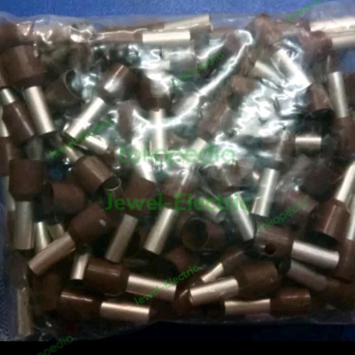 SKUN KABEL FERRULES/ SCUN BOTOL UKURAN 10MM WARNA COKLAT