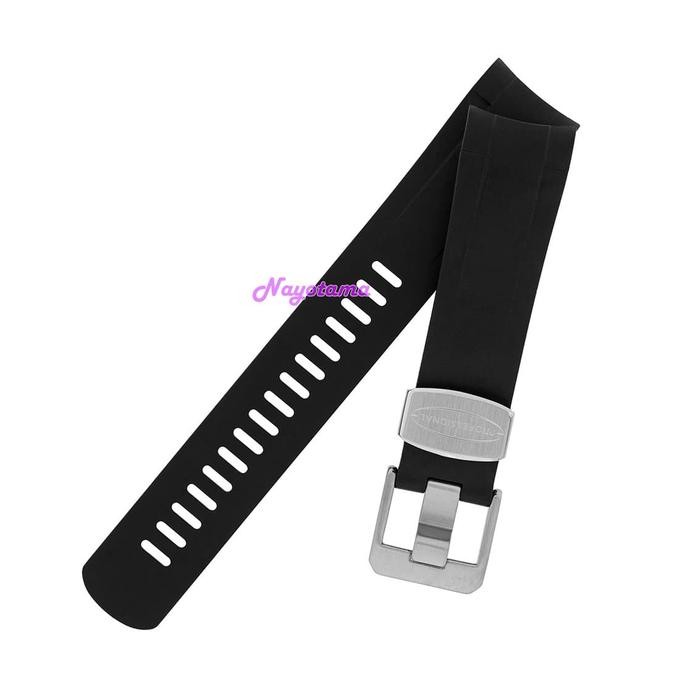 22mm CRAFTER BLUE TD02 Rubber Strap HITAM Tudor Pelogos