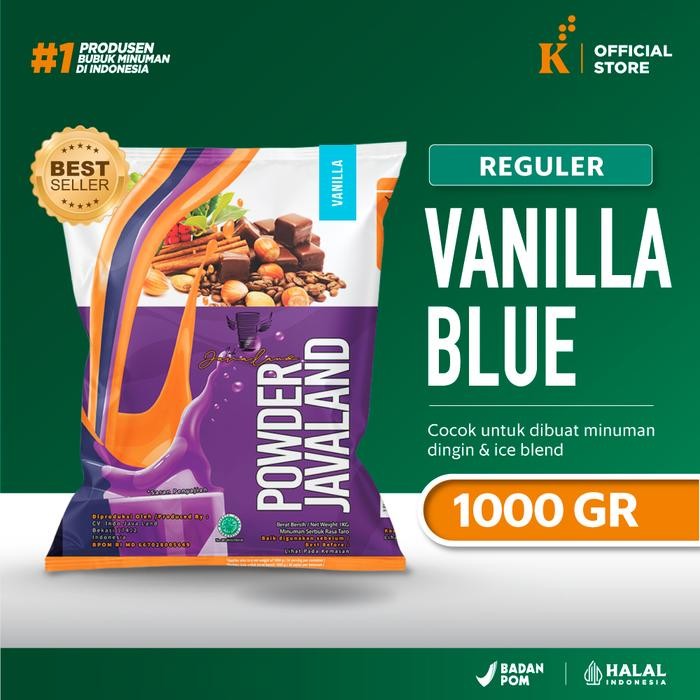 

Tersedia Bubuk Minuman Bubble Powder Drink Vanilla Blue 1Kg - Javaland Shopee