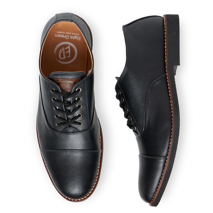 TERMURAH Eight Dream Oxford Black Sepatu Pantofel Pria Formal Sepatu Kerja Sepatu Kantor Sepatu