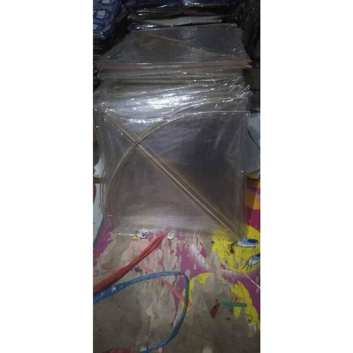 (Good) Layangan Siluman / Layangan Plastik Bening Uk 58 ( Isi 50 Pcs )