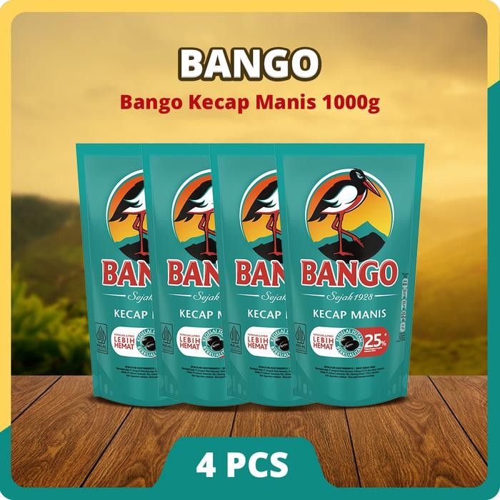 

[HARGA SPESIAL] Bango Kecap Manis 950g Isi 4