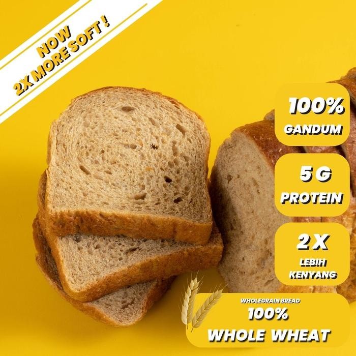 

Roti Tawar Gandum Whole Wheat Bread Tinggi Protein