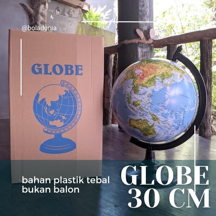 

Globe 30cm - Bola Dunia 30 cm Plastik tebal