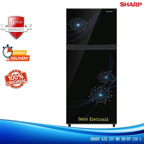 Kulkas 2 Pintu Sharp Sjx 237 Mg No Frost Glossy Door 220 Liter