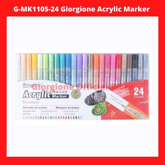 

G-Mk1105 Giorgione Acrylic Marker Pen Set Spidol Akrilik Cat Paint