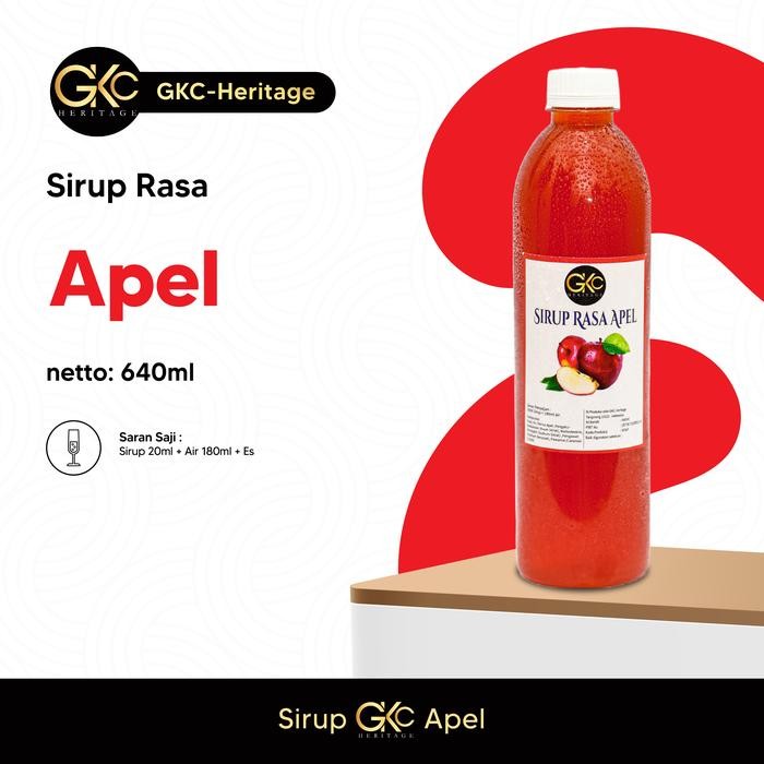 

terbaru sirup apel 640ml syrup minuman rasa buah apel segar