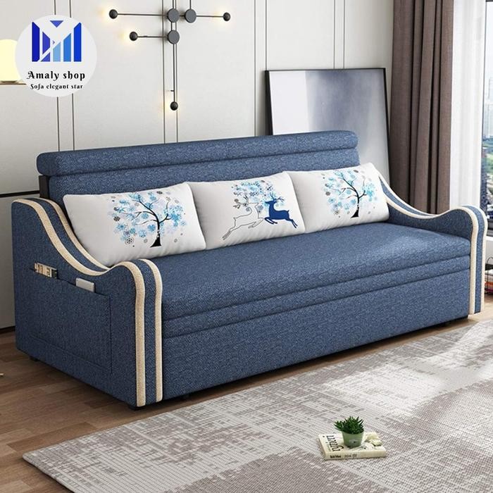 Jual Rugi Sofabed Minimalis Multifungsi Kursi Lipat Tempat Tidur Ruang Tamu/Tv
