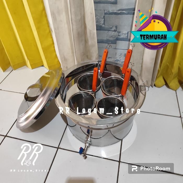 

Dandang Mie Ayam/Bakmie/Mie Kocok Lubang 4 Diameter 40