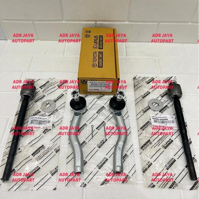 Paket Hemat Tie Rod End + Long Tie Rod Vios Gen 1 Vios Lama 4Pcs Original Car