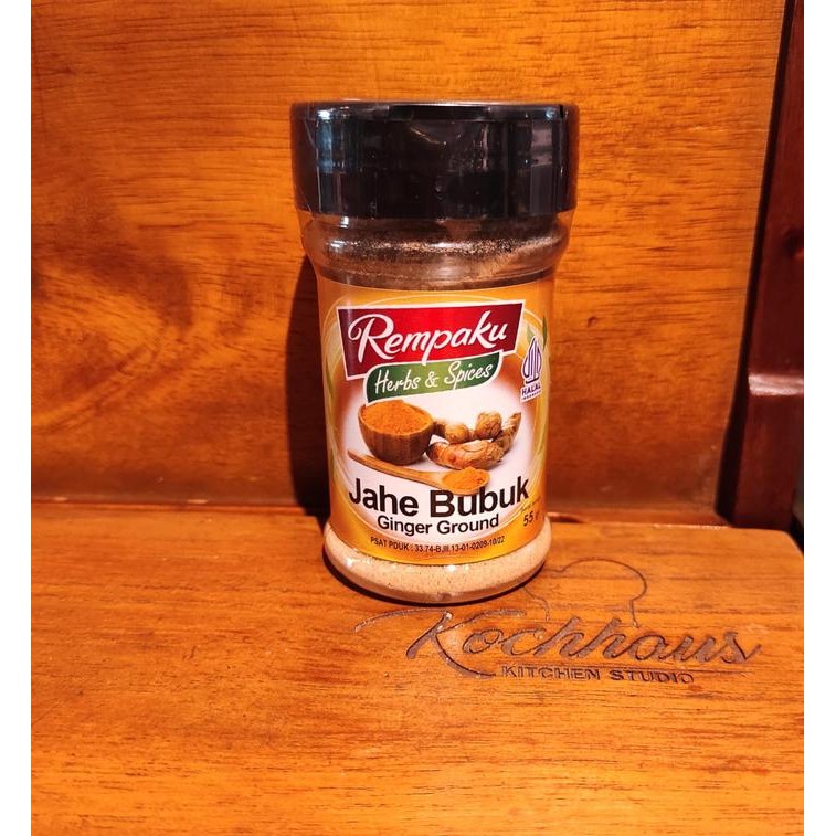 

Rempaku Ginger Ground Jahe Bubuk 55 gram Halal pure