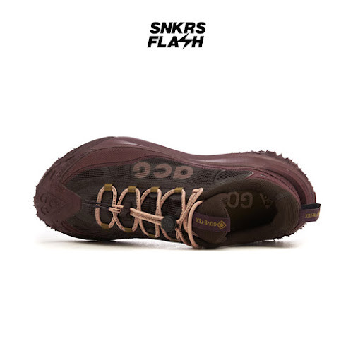 NIKE Acg Mountain Fly 2 Low Gtx Velvet Brown Burgundy Sepatu Outdoor Pria - HF6245200