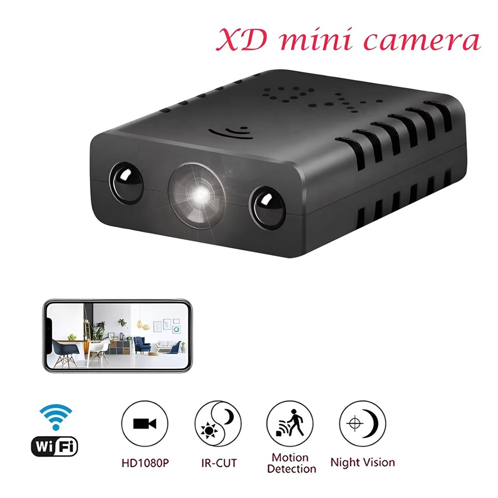 Kamera Pemantau Mini Spy Camera CCTV 1080p Portable Hidden Security