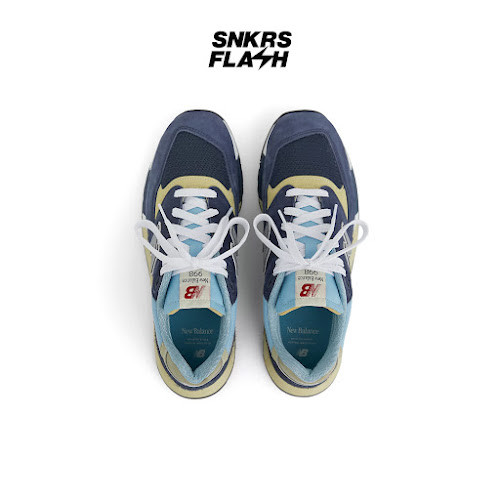 NEW BALANCE Made In Usa 998 Navy Chrome Blue Sepatu Sneakers Unisex - U998CB - Size 44.5