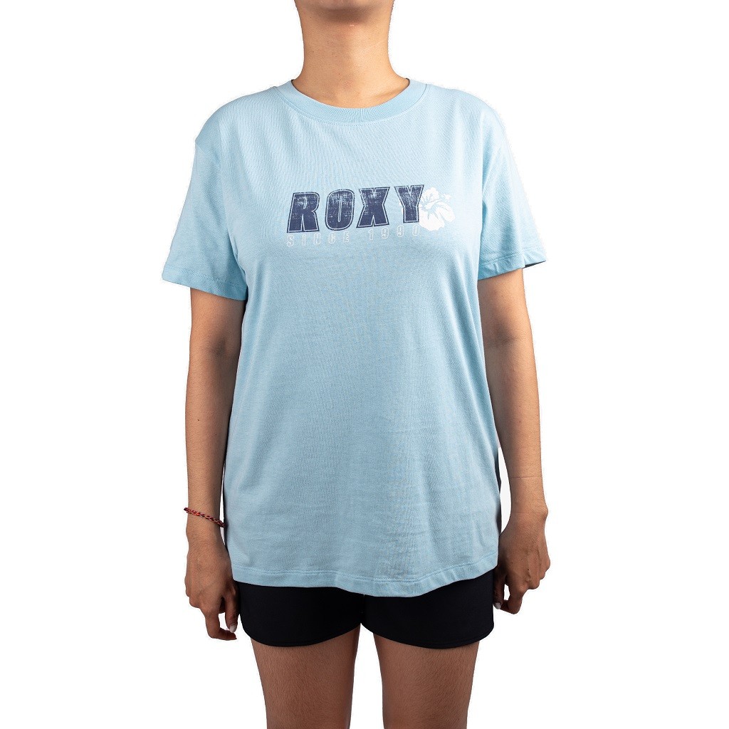 Roxy Womens In Bloom Corpo Sky Blue T-Shirt