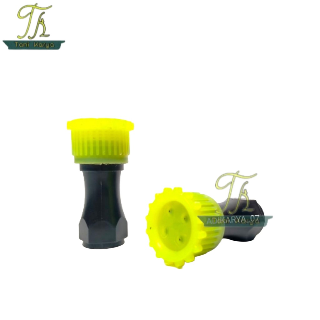 NOZZLE SPUYER PVC LUBANG 4 / NOZEL SPUYER  PVC 4 LUBANG KUNING / NOZEL SPUYER LUBANG 4