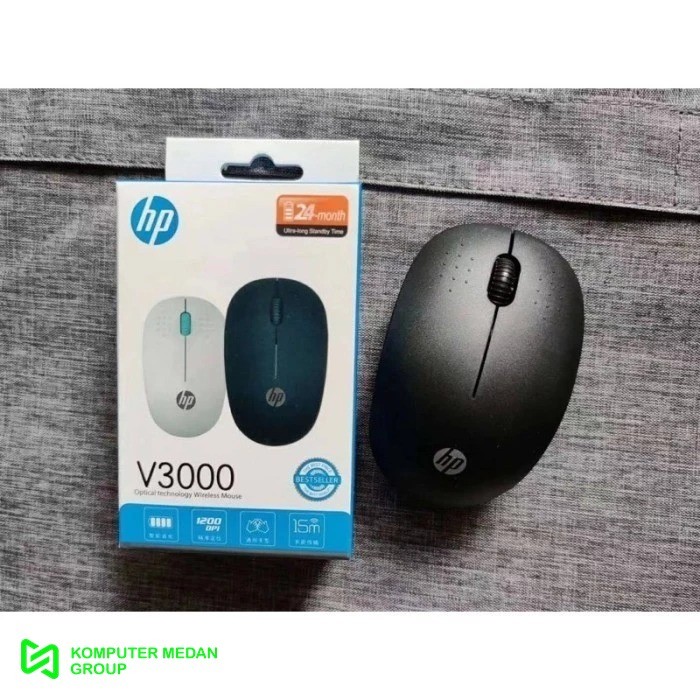 Mouse Tanpa Kabel Untuk Laptop Wireless V3000 Hp