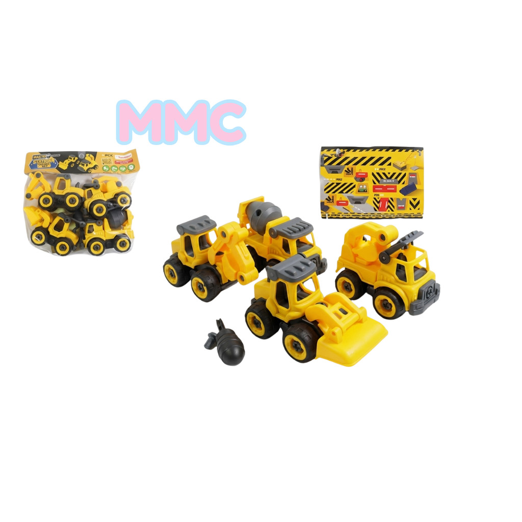 MAINAN ANAK TRUK KONSTRUKSI DIY ALAT BERAT MINI KGP10