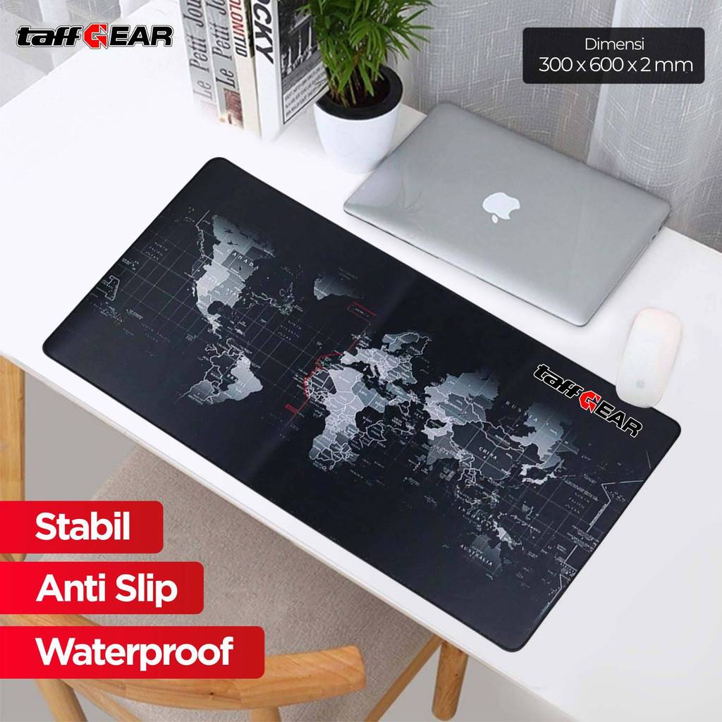 Galaxi TaffGEAR Gaming Mouse Pad Desk Mat Peta Dunia Anti Slip Waterproof - MP002 galaxi stores