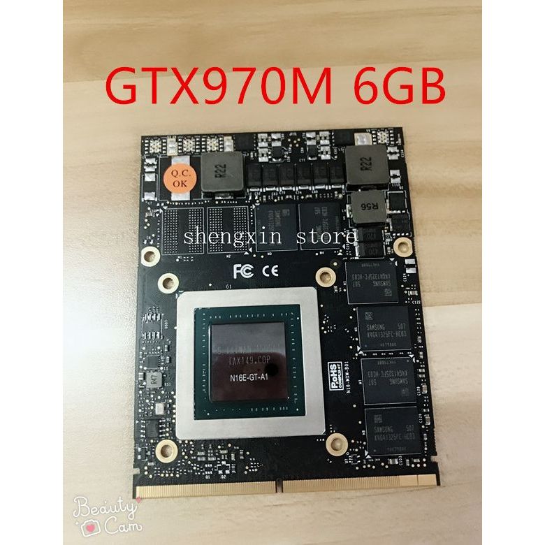 GTX970M N16E-GT-A1 Video Graphics Card For Laptop Clevo P375SM P170EM