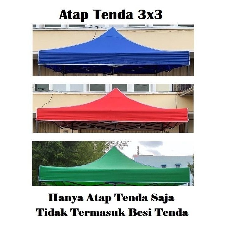 PREMIUM Terpal Atap Tenda Lipat 3x3