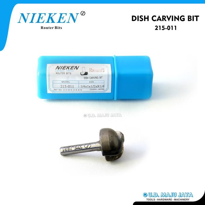 NIEKEN Router Bits 215-011 (Mata Profil Dish Carving Bit 25,4mm)