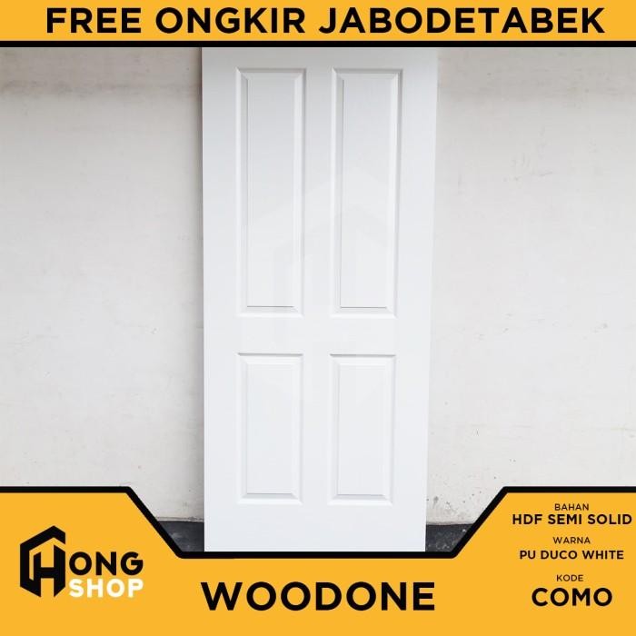 PREMIUM Pintu Geser/Sliding HDF WOODONE PU Duco FInish SET (Rel+Handle+Kunci)