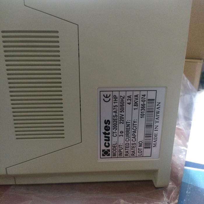 INVERTER CUTES CT-2002ES-A75 0,75KW 1HP 220V ORIGINAL
