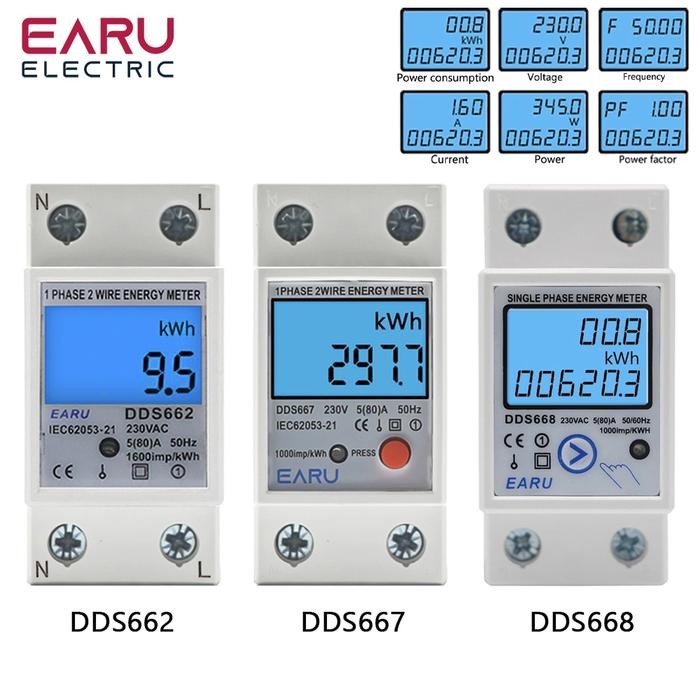 KWH METER DIGITAL 1 PHASE PENGUKUR PENGHEMAT PEMAKAIAN LISTRIK