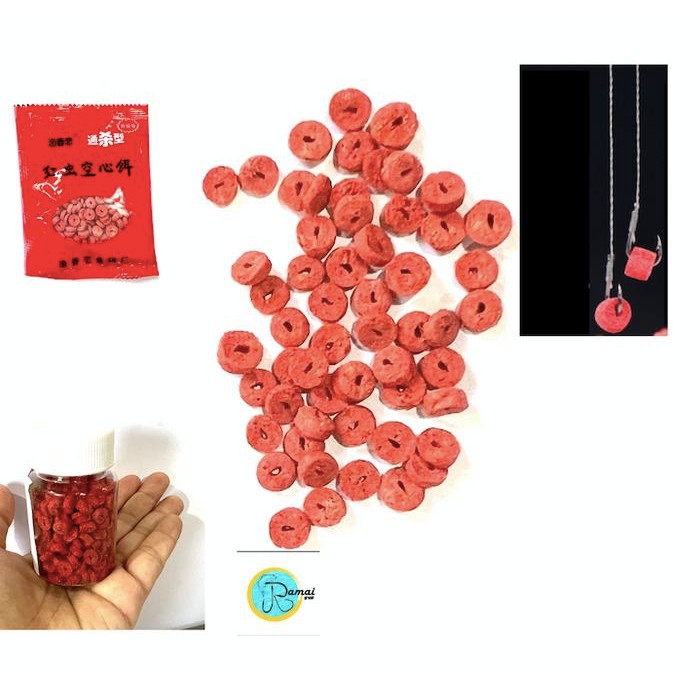 UMPAN IKAN MODEL PELET IKAN BUTIRAN DENGAN AROMA MENARIK IKAN