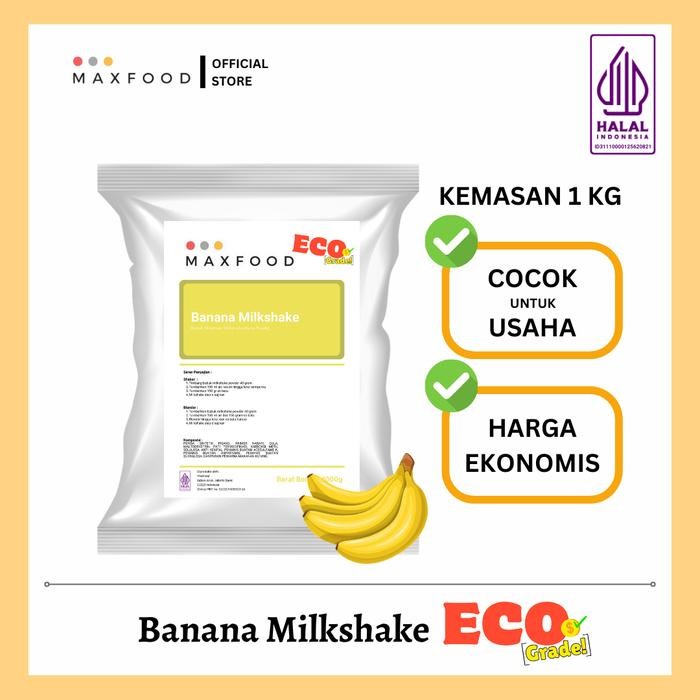 

Tersedia Maxfood Banana Milkshake Powder 1Kg - Minuman Bubuk Pisang Ekonomis