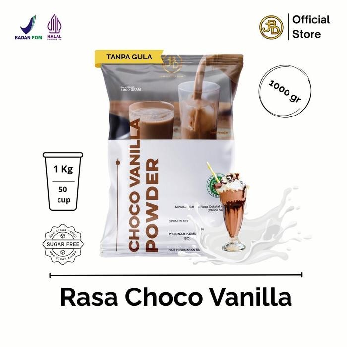 

Tersedia Bubuk Minuman Choco Vanilla 1 Kg - JBD Jakarta Bubble Drink Halal & BPOM
