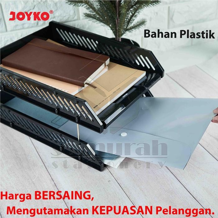 

Document Tray Plastik 2 Tingkat Susun Dt 800 Joyko / Rak Dokumen Bahan Plastik Bertingkat