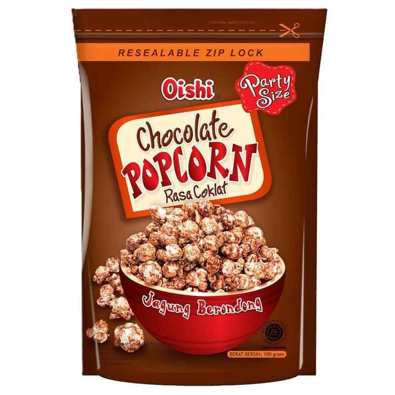 

Oishi Popcorn Coklat 100G