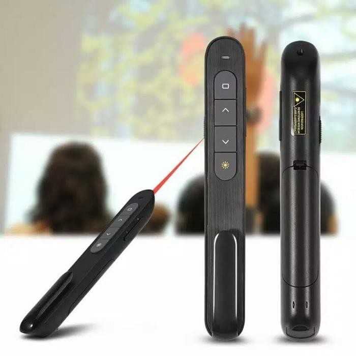 Wireless Remote Control USB PowerPoint Presentasi Laser Pointer pen