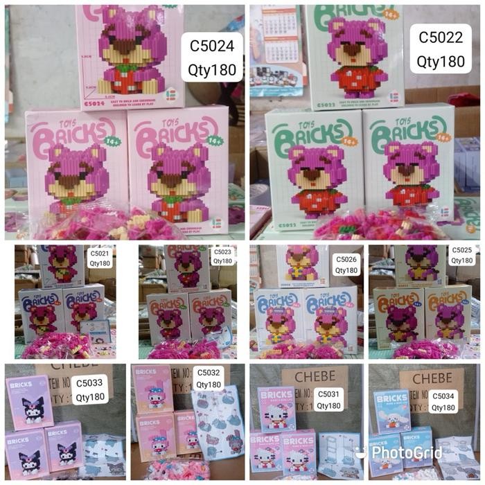 (Good) sanrio dan lotso brick nano block lego