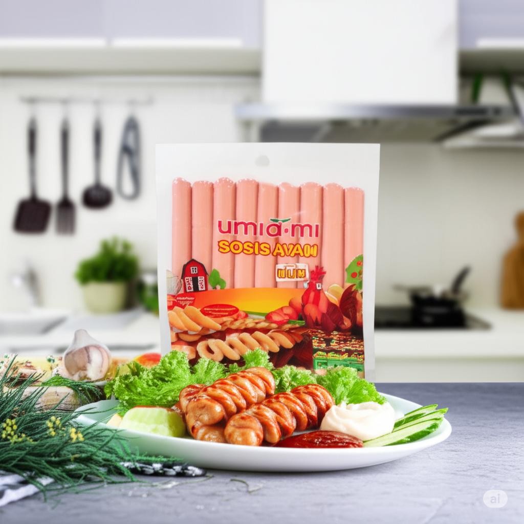

Sosis Ayam Ulir Umiami 500gr - Sosis Frozen Food Premium Halal Enak, Cocok untuk BBQ, Camilan, dan Usaha Kuliner