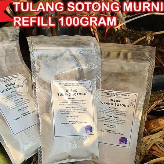 TULANG SOTONG MURNI CALCIUM MOON BUBUK 100GRAM TERMURAH SULCATA