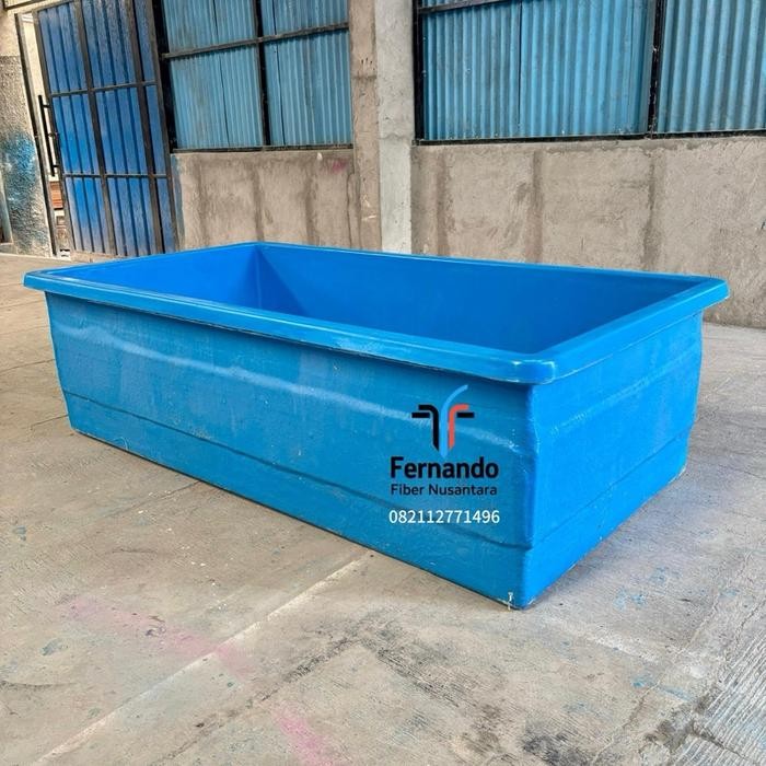 Promo Bak Kolam Fiber Kotak / Kolam Bak Fiber Persegi 200 X 100 X 60 Cm