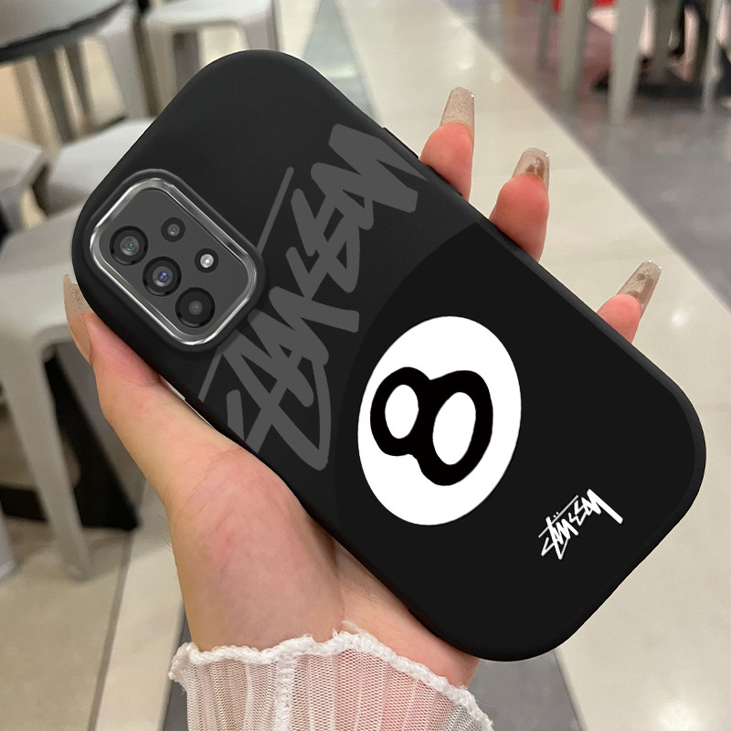 Casing Hp Untuk Samsung Galaxy A73 5G A72 5G A71 Case Casing HP Design Bola 8 Hitam Street Style Cov