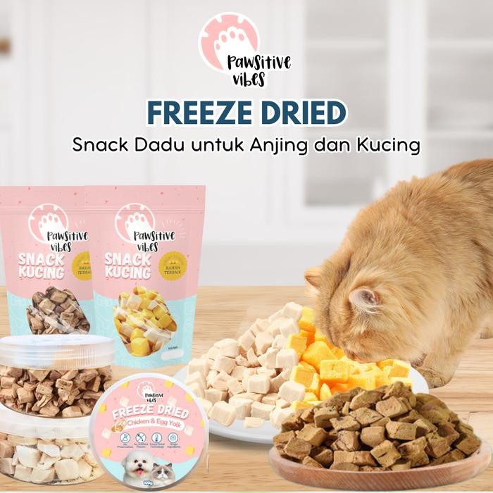 

Freeze Dried Chicken Cubes & Egg Yolk - Snack Cemilan Sehat dan Lezat