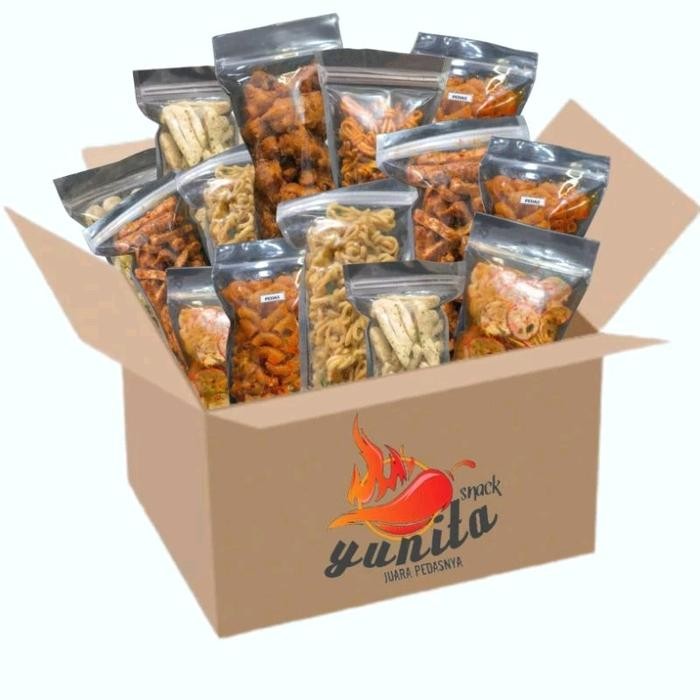 

Paket usaha aneka cemilan 50gram isi 20pcs Snacks