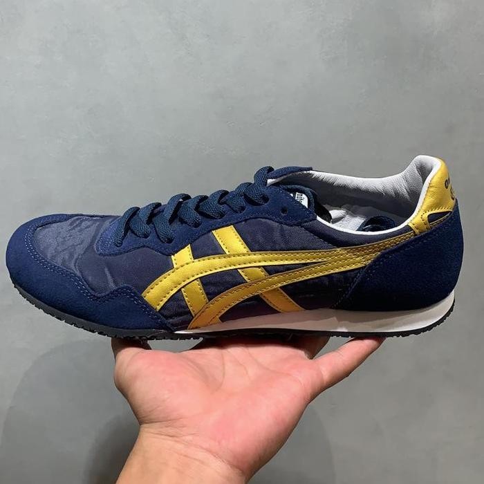 BARU Onitsuka Tiger Serrano Midnight Gold Original Authentic