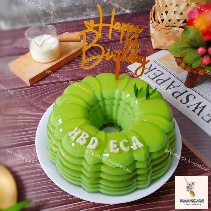 

Puding Berlapis rasa pandan untuk berbagai acara 100% pandan asli