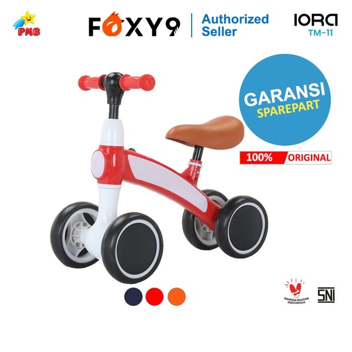Balance Bike Sepeda Anak Roda Empat Mainan Anak Dorong Roda 4 Pmb Tm11