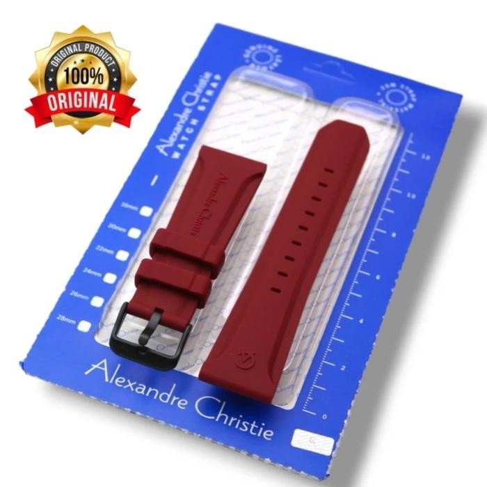 Rubber Karet Tali Jam Strap Alexandre Christie Ac9370 Ac9371 Ac9372 Ac9373 Ac9377 9370 9371 9372