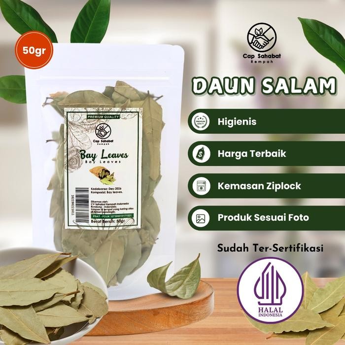 

50gr Daun Salam / Bay Leaves / Salam Kering / Rempah / JSR 100%