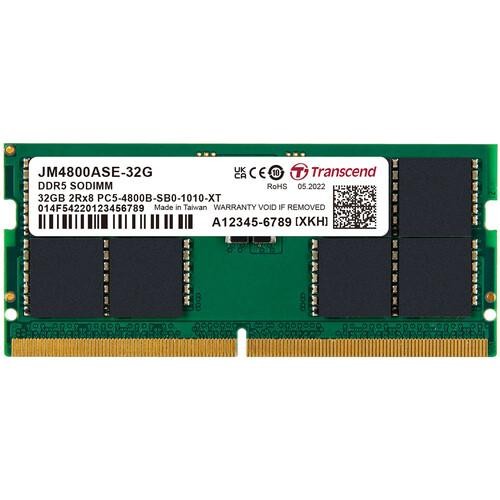 TRANSCEND DDR5 SODIMM PC5-38400 4800MHZ 32GB ( 1X32GB ) JM4800ASE-32G