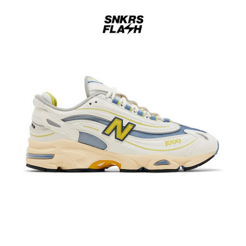 NEW BALANCE 1000 Sea Salt Heron Blue Sepatu Sneakers Pria - M1000CA - Size 42.5